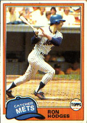 1981 Topps Baseball Cards      537     Ron Hodges